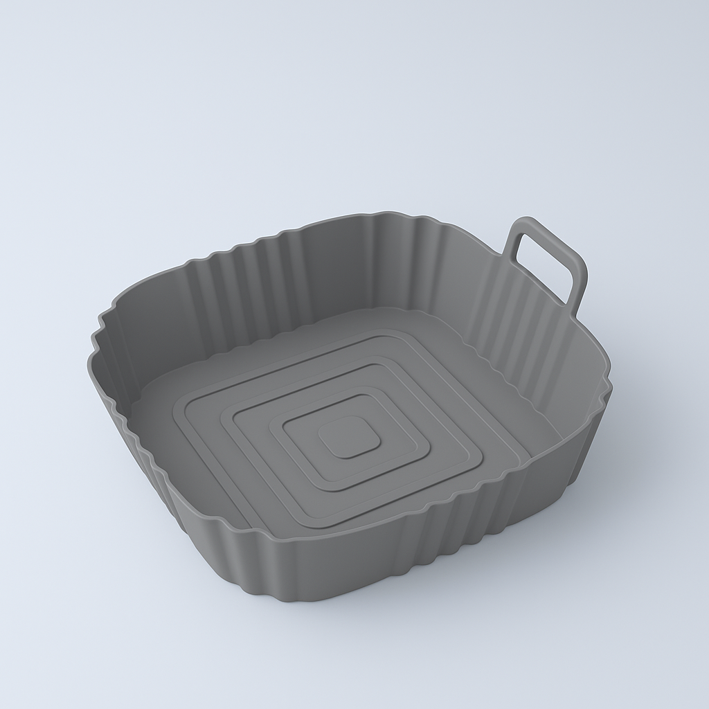 Pack X2 Moldes De Silicona Cuadrado Freidora De Aire Airfryer (20cm)