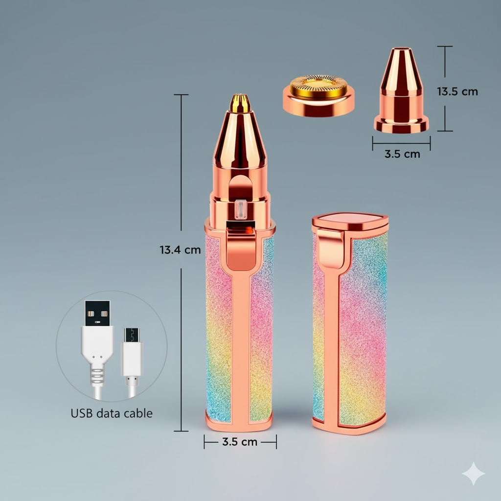 Depilador Facial Vello Cejas Y Corporal 2 En 1 Recargable